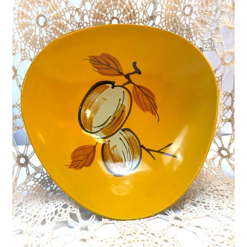 Vintage Mid-Century Modern Apco Japan Footed Small Serving Bowl Retro Decor